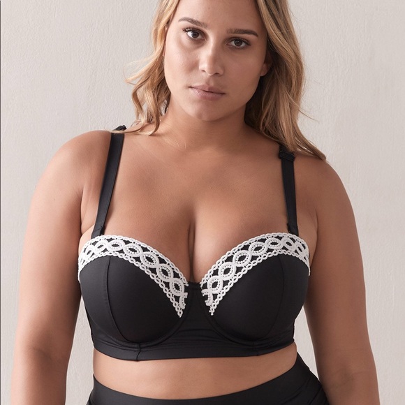 Addition Elle Other - 42DDD Underwire Bikini Bra Top w/ Crochet